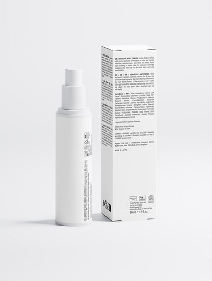 Sensitive Skin Overnight Cream, Fragrance-Free