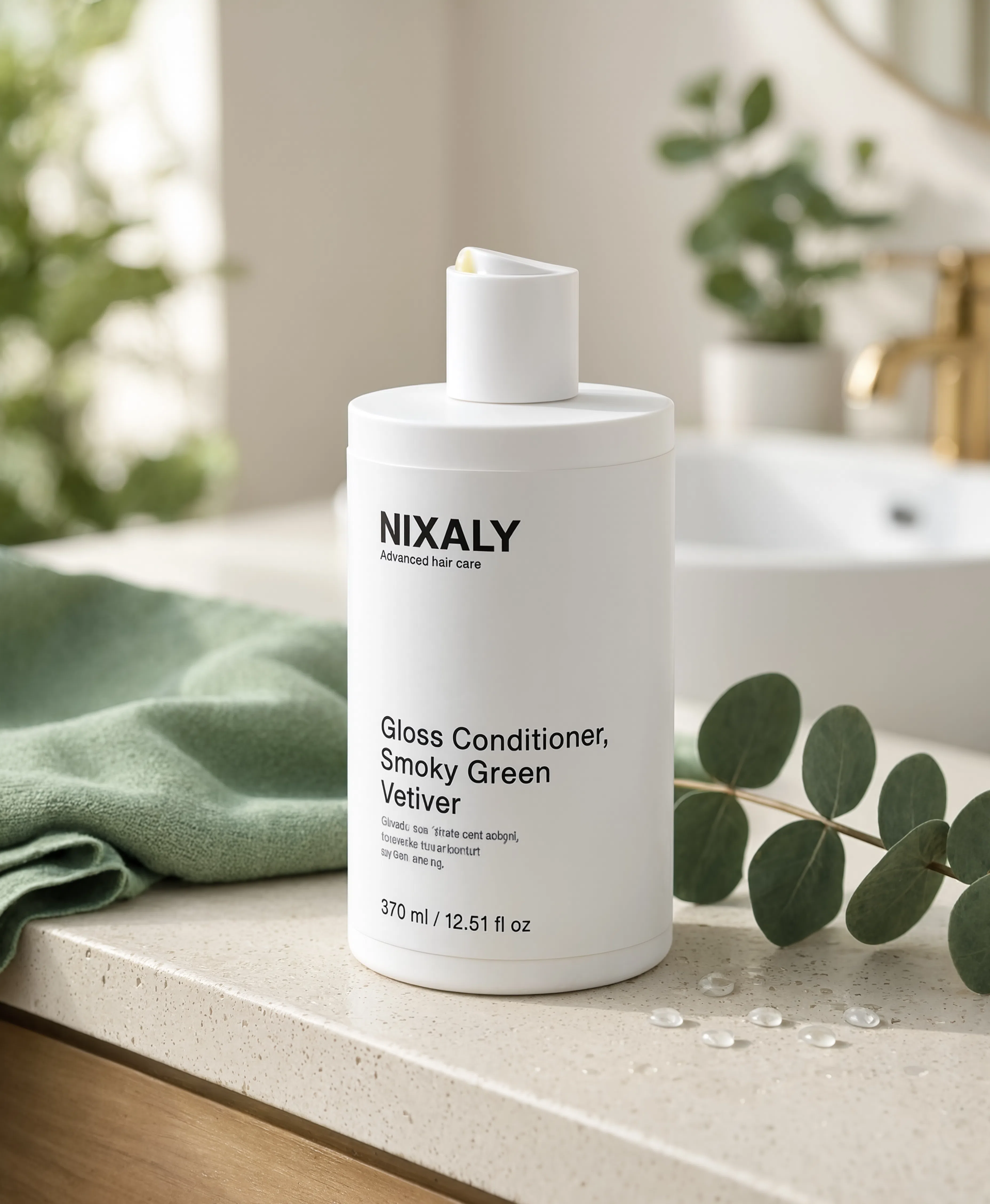 Après-shampoing brillance Nixaly, packshot studio