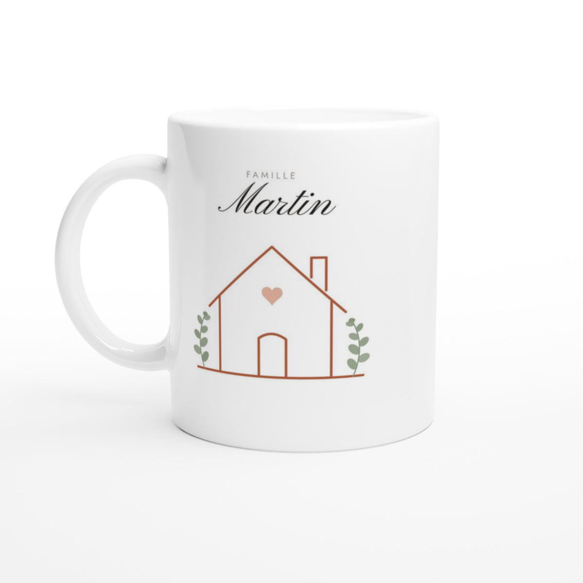 Mug famille personnalisé Maison, côté maison