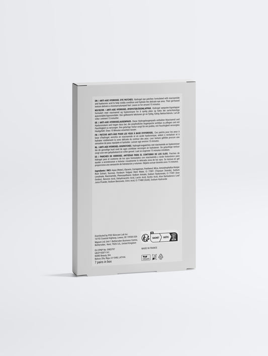 Patchs Yeux Hydrogel Anti-Âge – Niacinamide, Acide Hyaluronique & Or